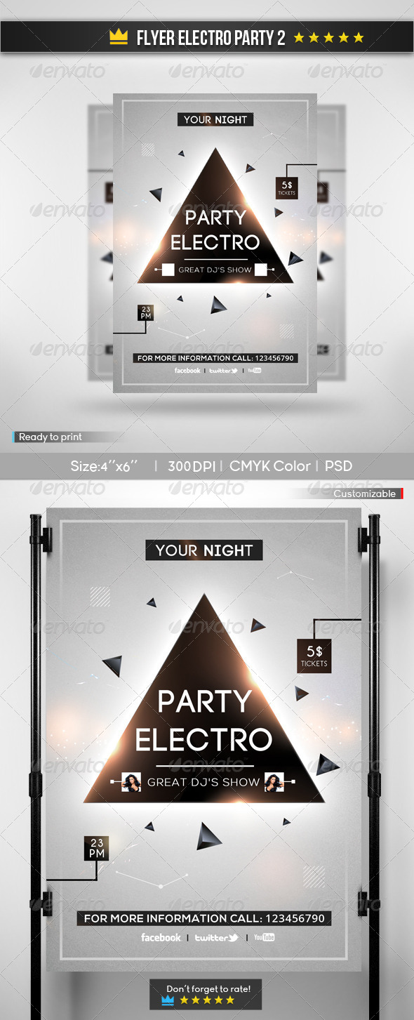 Flyer Electro Party 2 - Clubs & Parties Events