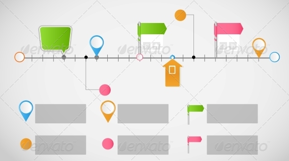 Timeline Infographic Business Template - Web Technology