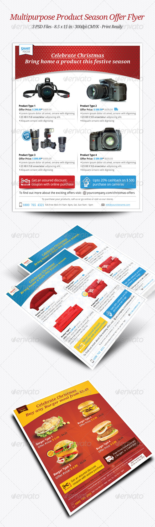 Multipurpose Product Season Offer Flyer - Flyers Print Templates
