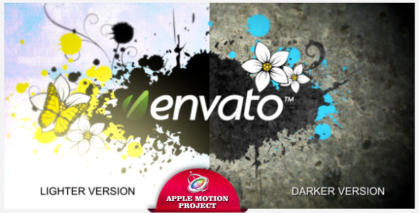 Paint Splats Logo Reveal - Apple Motion