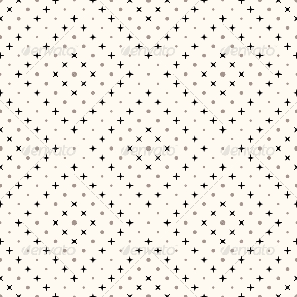 Vector Seamless Retro Pattern - Patterns Decorative