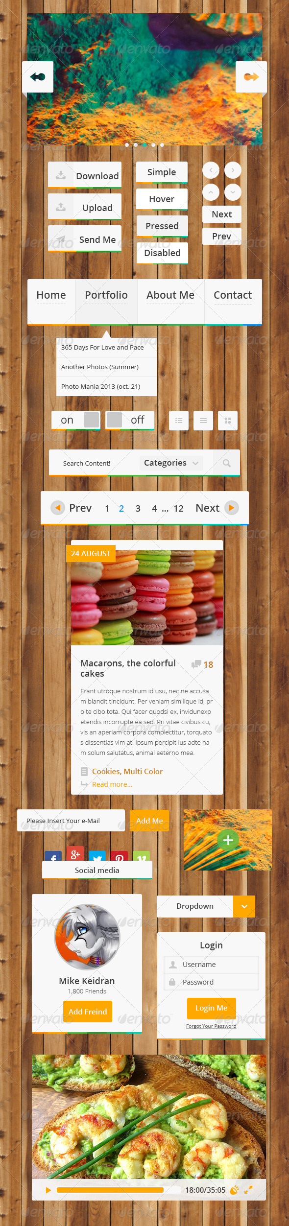 White Lime UI - User Interfaces Web Elements