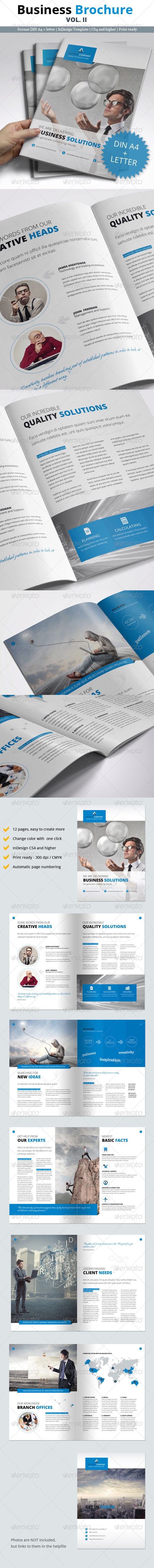 12 Page Business Brochure Vol. II - Corporate Brochures