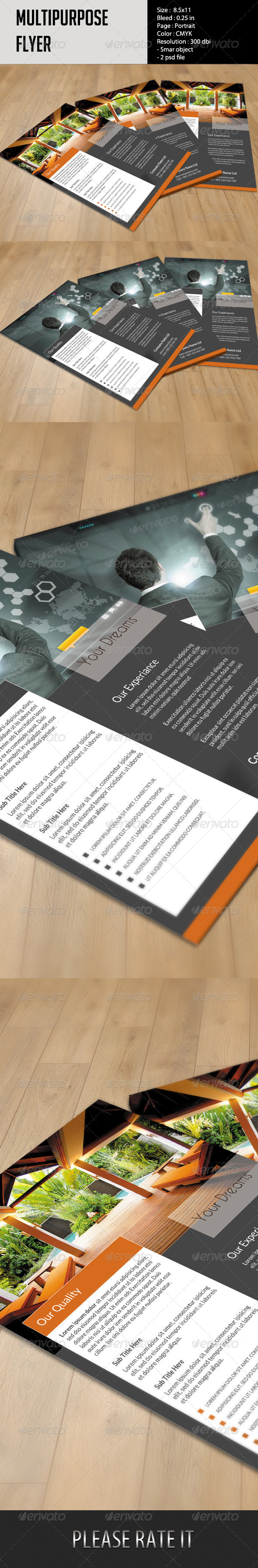 Multipurpose Flyer Template - Flyers Print Templates