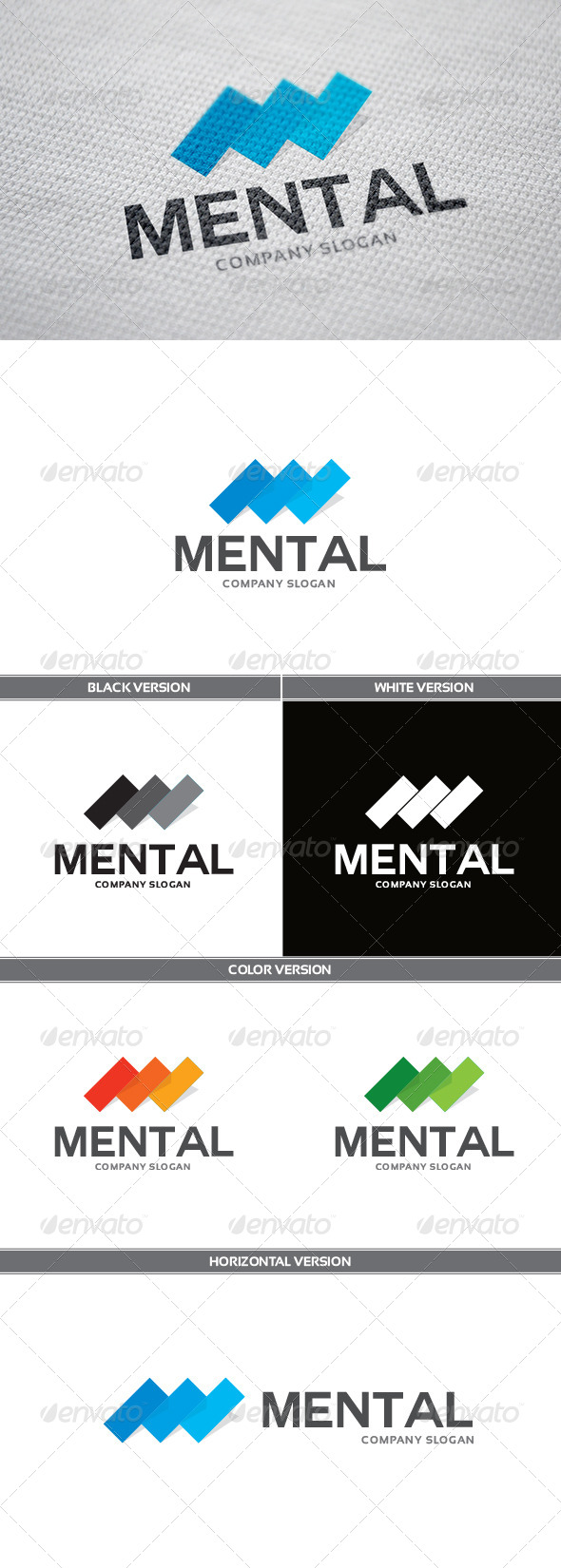 Mental Logo - Letters Logo Templates