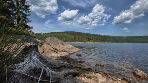 Time lapse of a dam.  alt