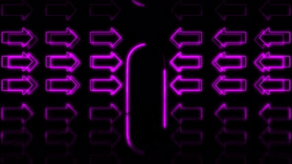 Stage With Loop Purple Flashing Arrows