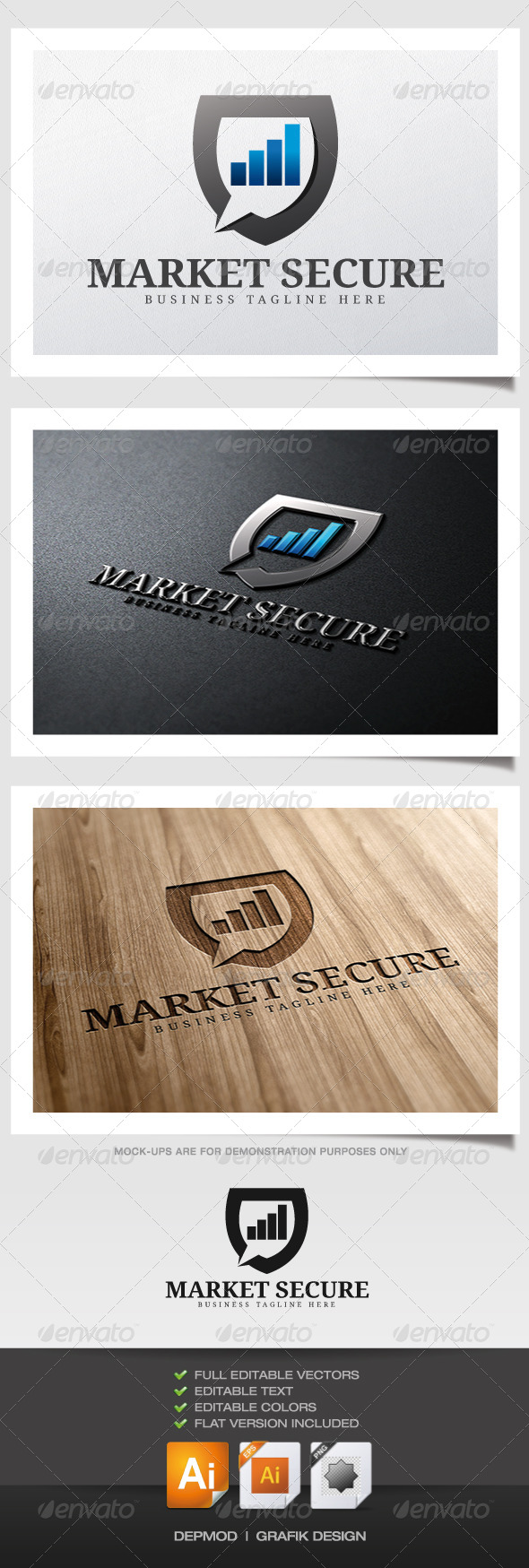 Market Secure Logo - Symbols Logo Templates