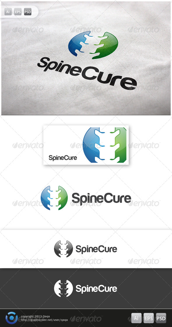 Spine Cure Logo - Logo Templates