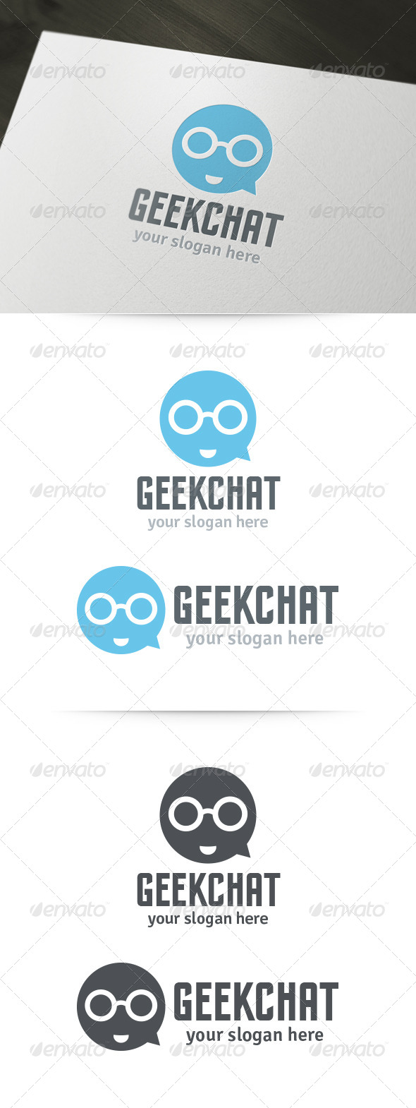 Geek Chat Logo - Humans Logo Templates