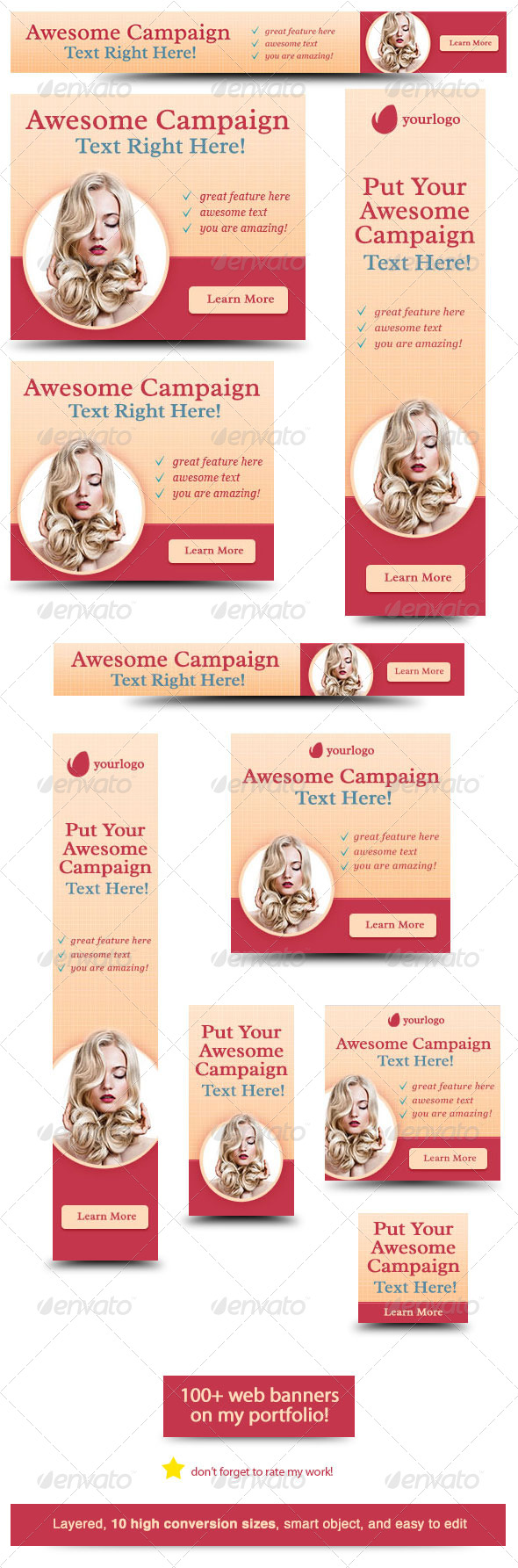 Web Banner Design - Banners & Ads Web Elements
