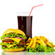 hamburger, french fries and drink - PhotoDune Item for Sale