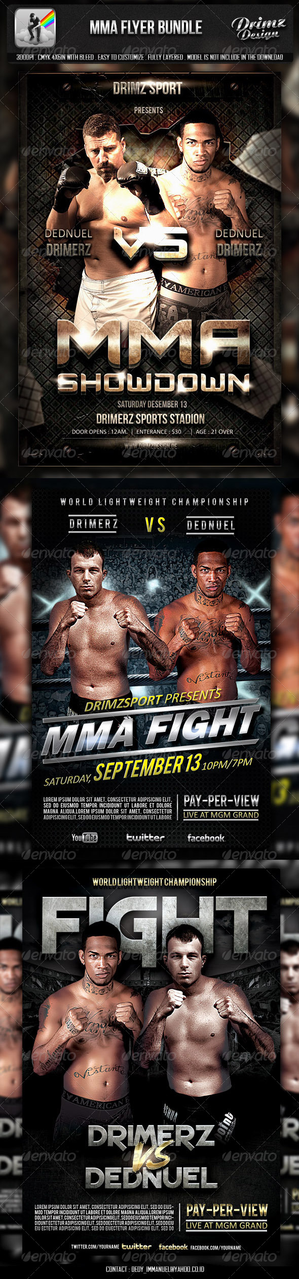 MMA Flyer Bundle - Sports Events