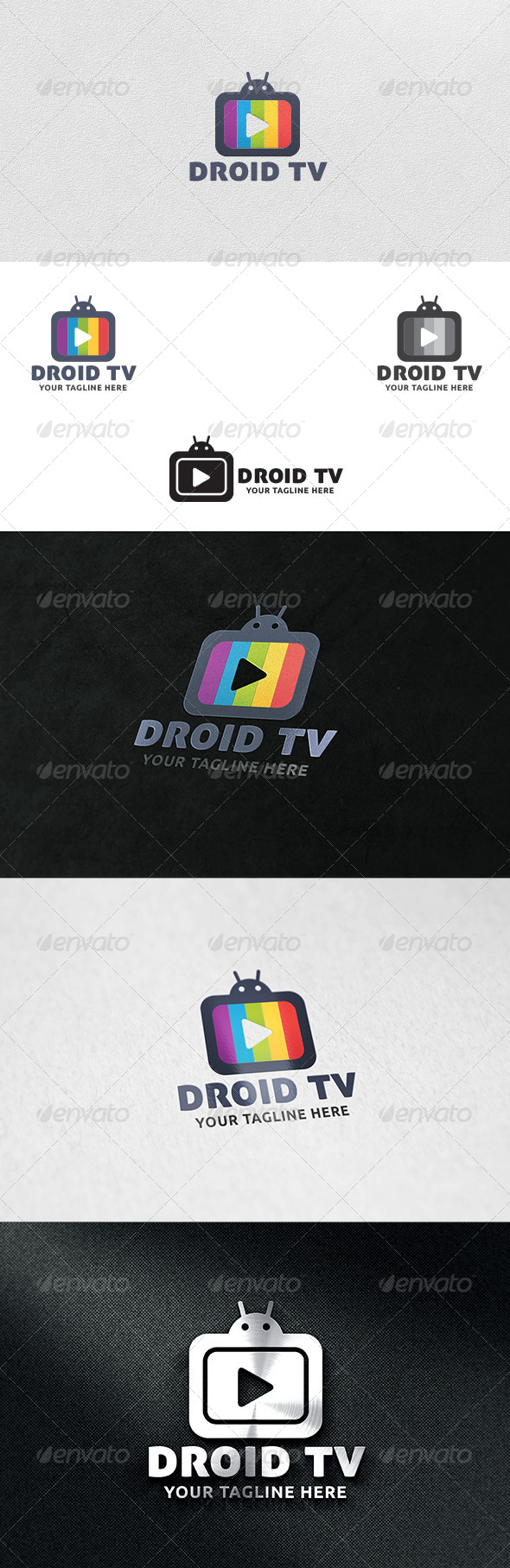 Droid TV - Logo Template - Symbols Logo Templates