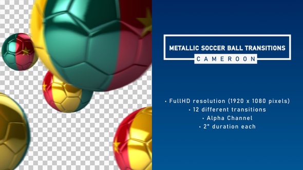 Metallic Soccer Ball Transitions - Cameroon