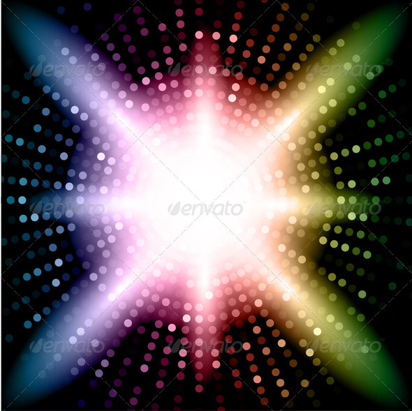 Colourful Lights Background - Backgrounds Decorative