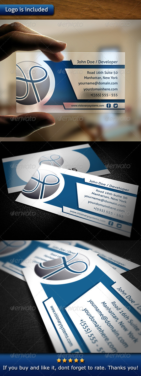 Tech Business Card - Corporate Business Cards
