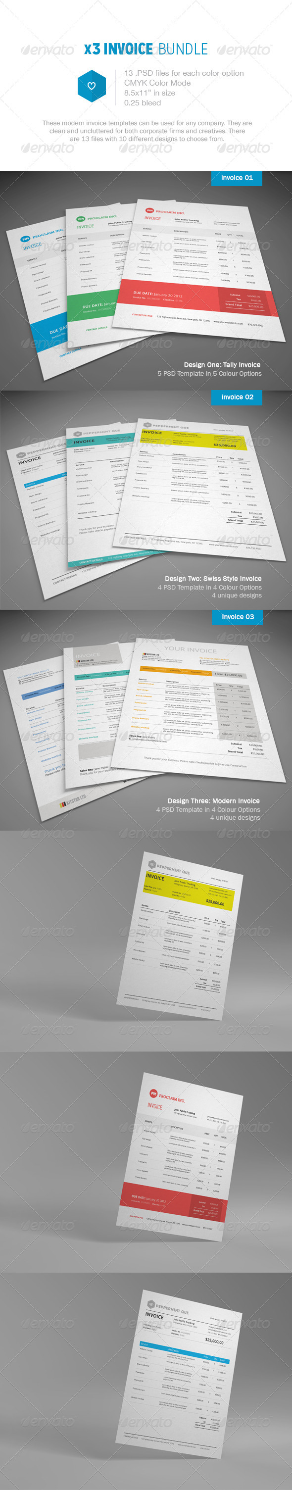 Invoice Bundle - Proposals & Invoices Stationery