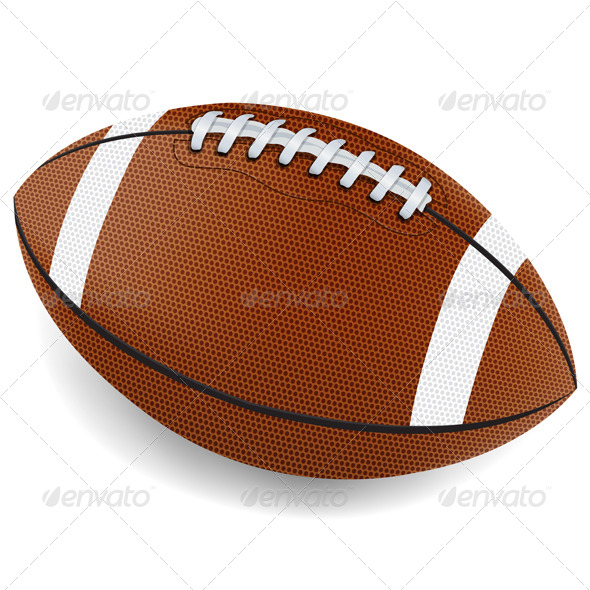 Vector Realistic Football Illustration - Sports/Activity Conceptual