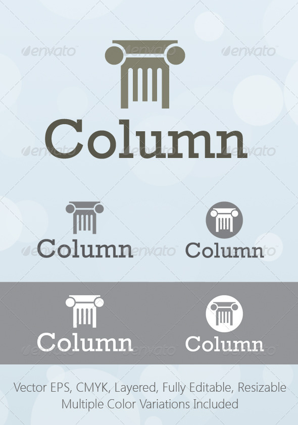 Column Consulting Logo Template - Objects Logo Templates