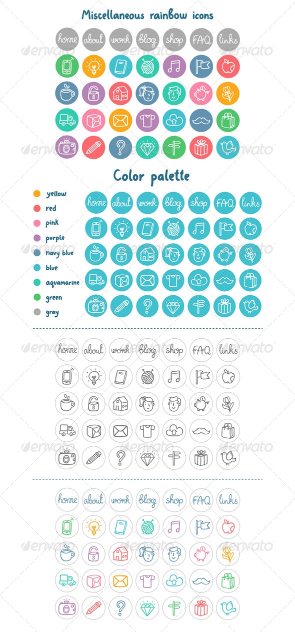 Miscellaneous Doodle Icons - Miscellaneous Icons