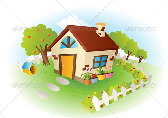 House Vector Illustration - Objects Vectors