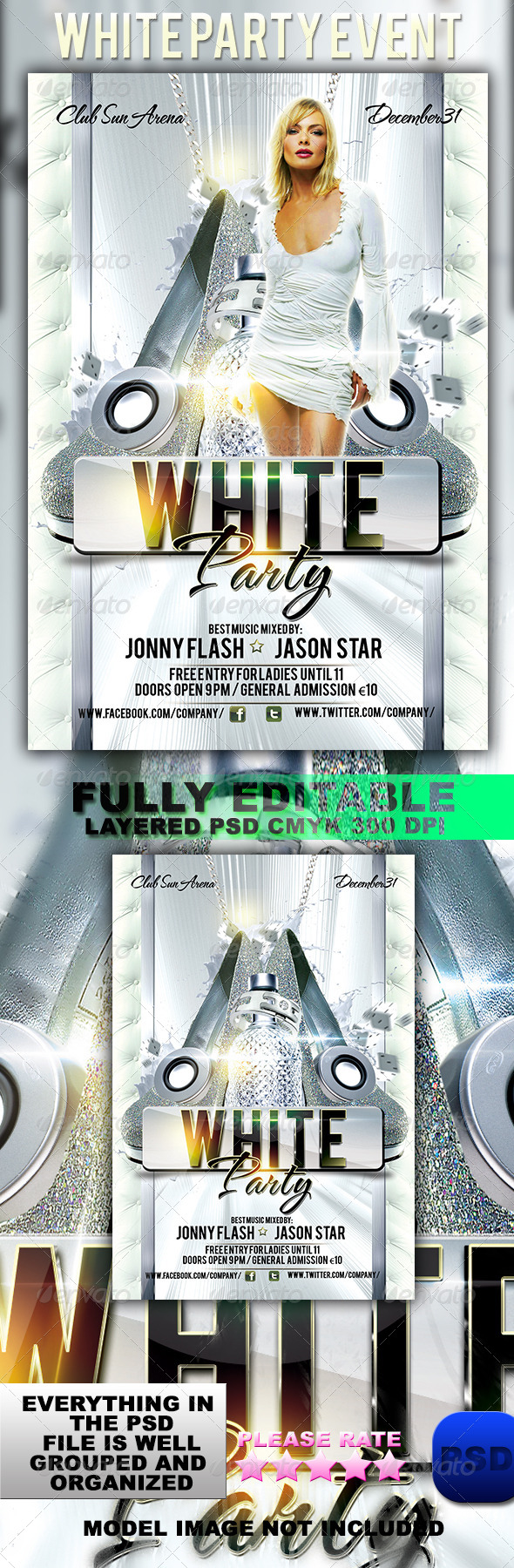 White Party Event - Events Flyers