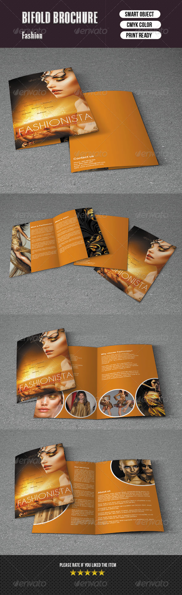 Bifold Brochure For Fashion - Brochures Print Templates