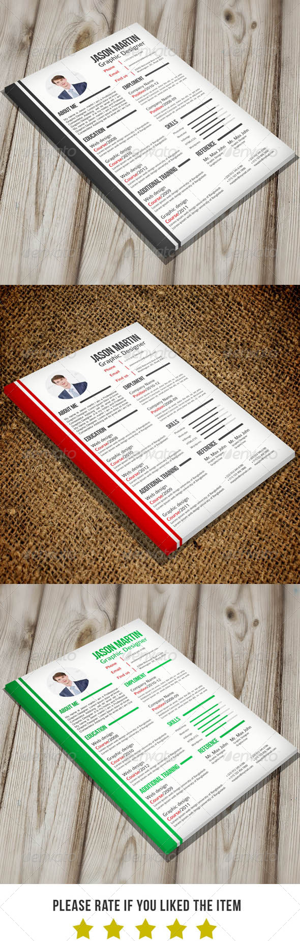 Simple Resume v3 - Resumes Stationery