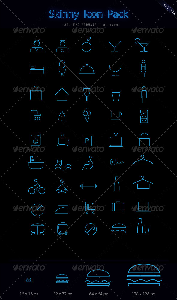 Vector Hotel Icons - Icons