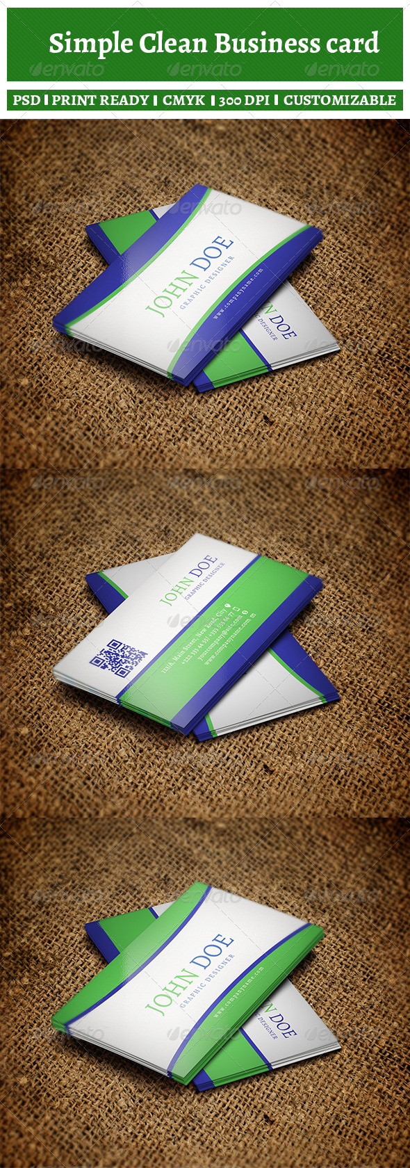 Simple Clean Business Card - Corporate Business Cards