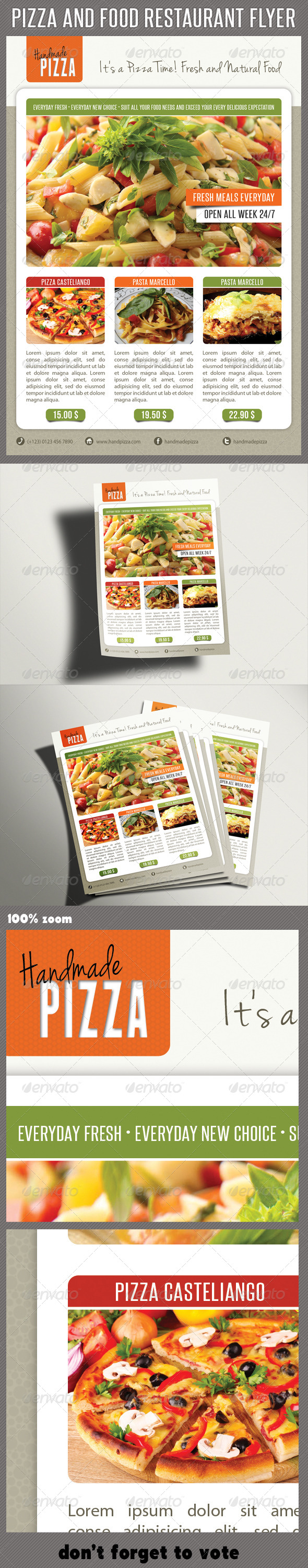 Food And Pizza Menu Flyer 05