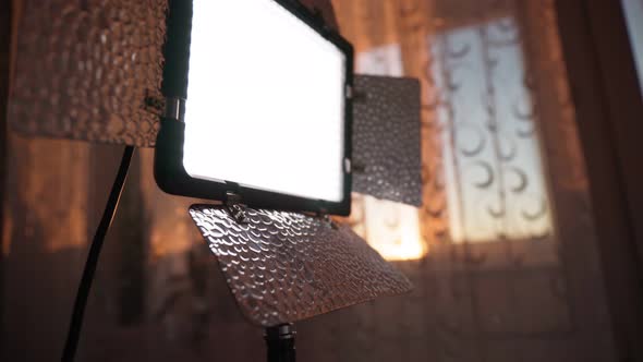 Video Light Led a Vlog with Technology Product Equipment Use in Videography and Photography alt