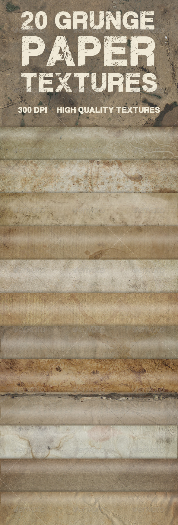 20 Grunge Paper Textures - Paper Textures