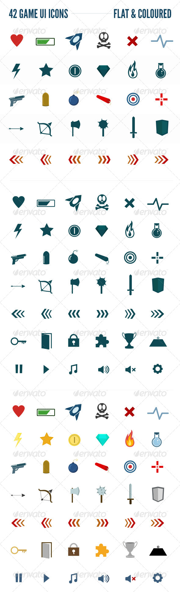 Game UI Icons - Media Icons