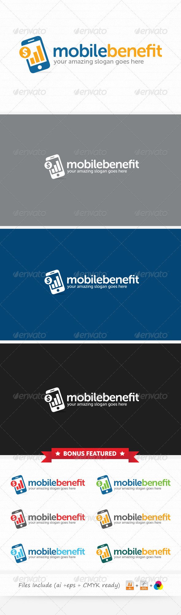 Mobile Benefit Logo - Symbols Logo Templates