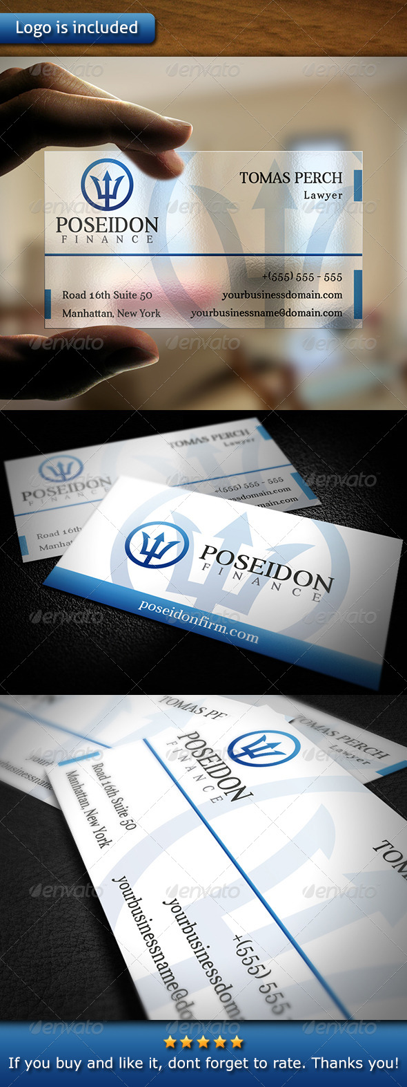 Law Firm Business Card - Corporate Business Cards