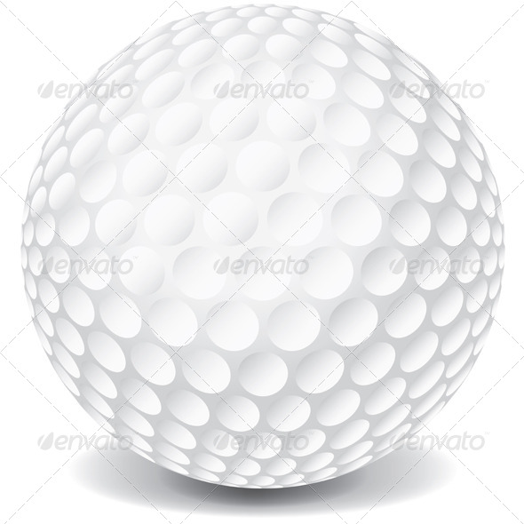 Vector Golf Ball - Sports/Activity Conceptual