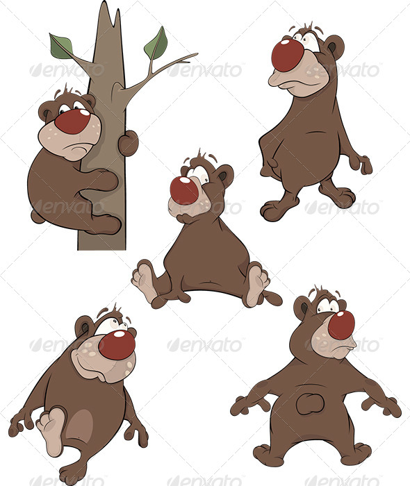 Bears Clip Art Cartoon - Animals Characters