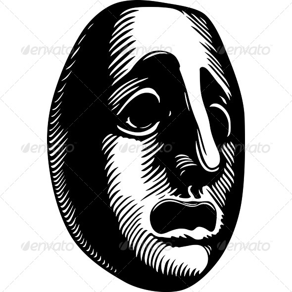 Tragic Mask - Man-made Objects Objects