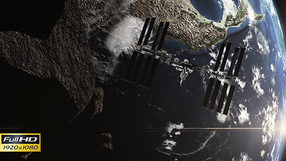 Asteroids Passing Close Space Station alt
