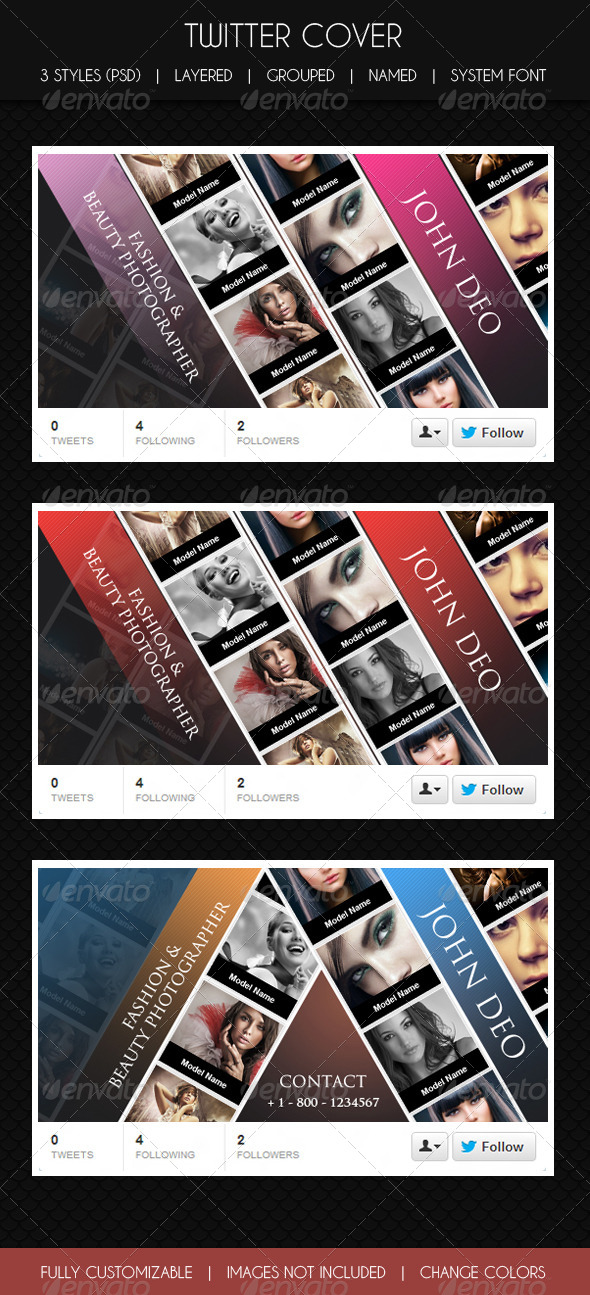 Twitter Cover Glamour & Fashion - Twitter Social Media