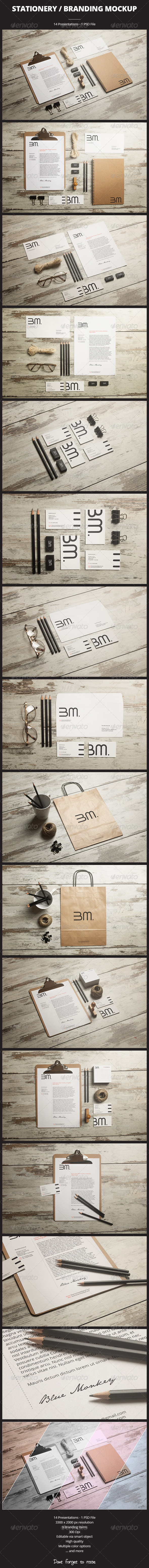 Stationery / Branding Mockup - Print Product Mock-Ups
