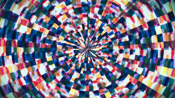 Broadcast Hi-Tech Glittering Abstract Patterns Tunnel 066