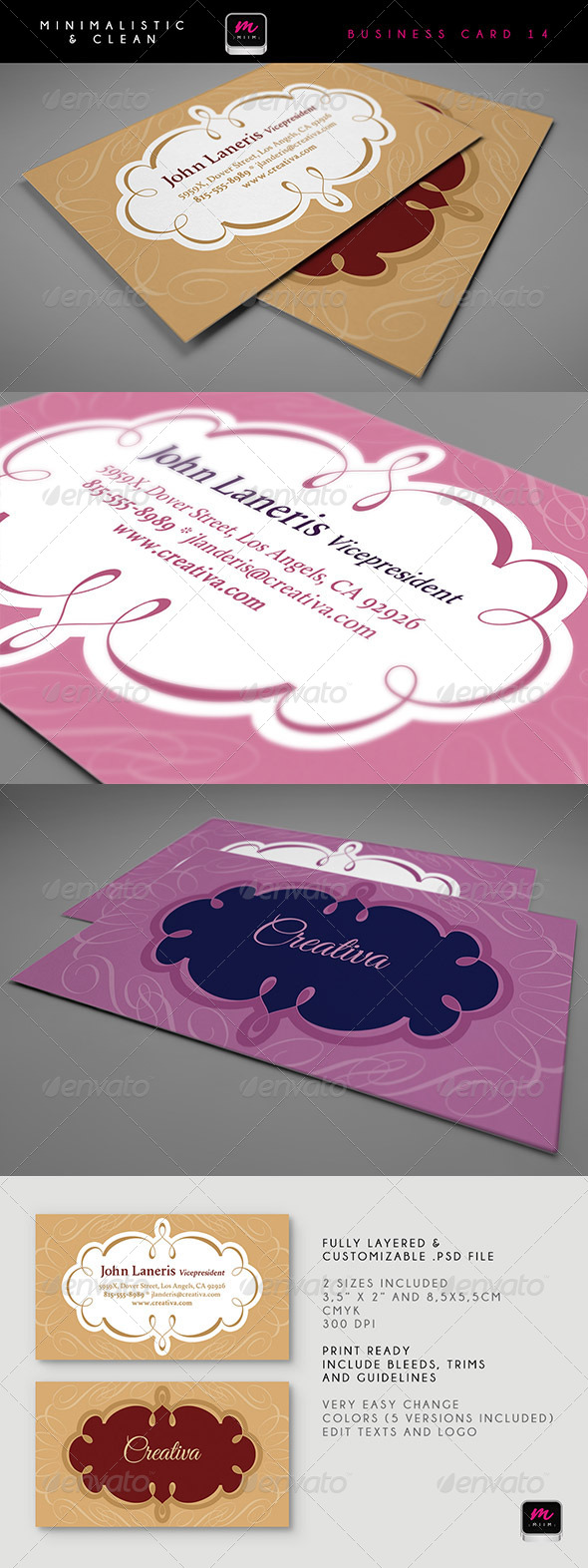 Clean Business Card Template 14 - Creative Business Cards