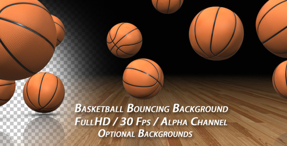 Basketball Bouncing Background