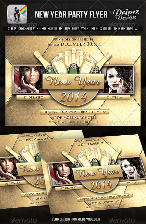 New Year Flyer - Events Flyers