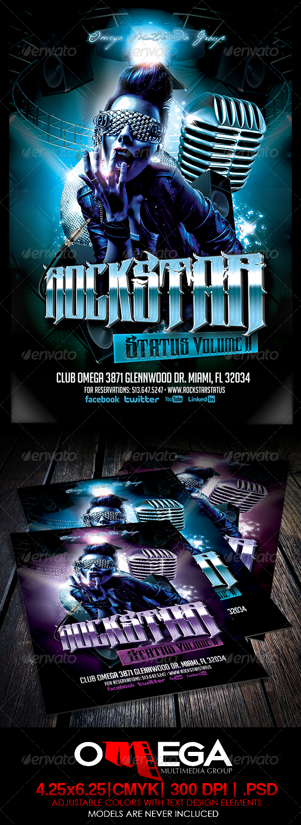 Rockstar Status Vol II - Events Flyers