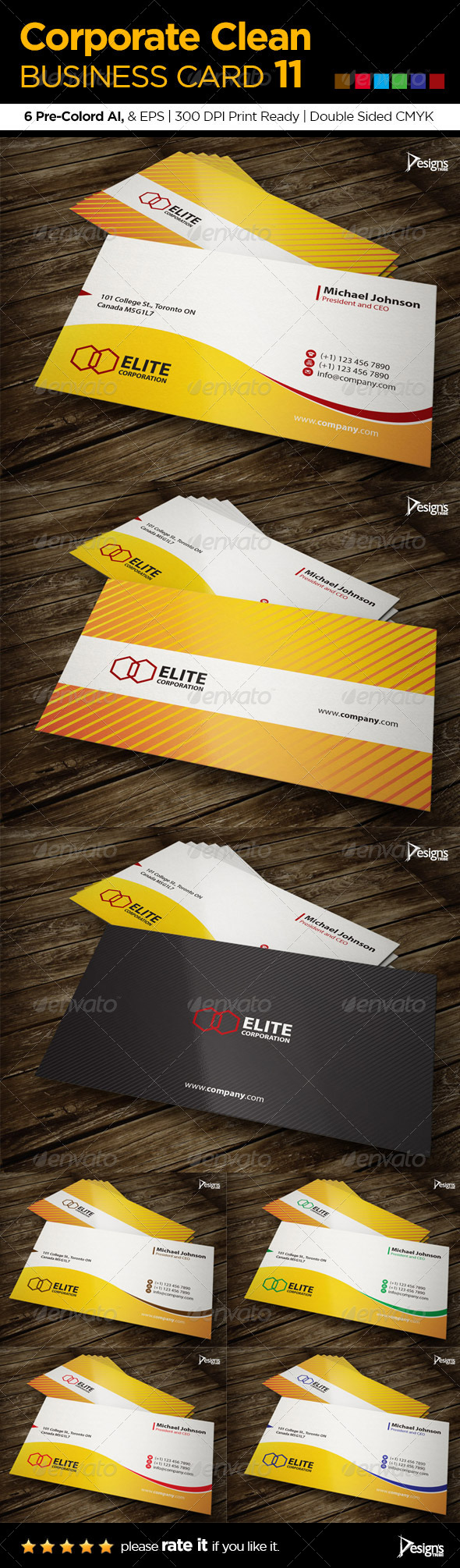 Corporate Clean Business Card 11 - Corporate Business Cards