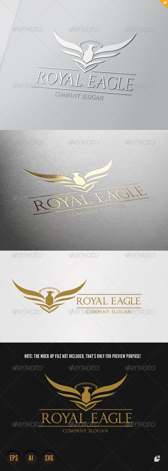 Royal Eagle V - Crests Logo Templates